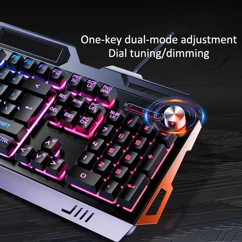 YD V2 RGB Wired Gaming keyboard with mouse and headset